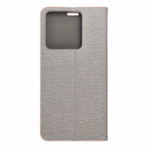 LUNA knygos auksinis dėklas XIAOMI Redmi Note 13 5G sidabrinis