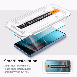 Закалённое стекло Spigen Glas.tR EZ FIT 2 шт. для Samsung Galaxy S25 Ultra - прозрачное