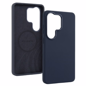 Liavec Silky чехол с металлической рамкой камеры для Samsung Galaxy S26 Ultra синий