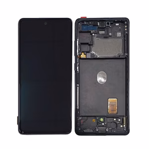 Ekranas Samsung G780 S20 FE su lietimui jautriu stikliuku ir rėmeliu Cloud Navy OLED (real size)
