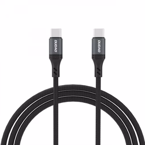 Dudao L3CC Плетёный кабель USB-C - USB-C 60W 1.2m - чёрный