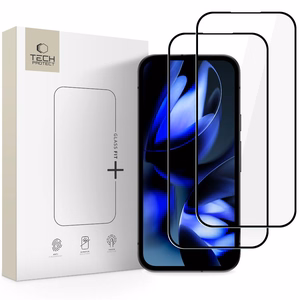 "Tech-Protect Glass Fit+" 2 vnt. grūdinto stiklo, skirto "Google Pixel 9A / 20A" - Juodas