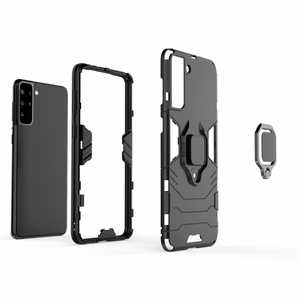 Ring Armor прочный гибридный чехол + магнитный держатель для Samsung Galaxy S22+ (S22 Plus) чёрный