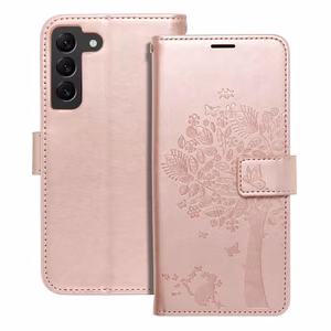 MEZZO Dėklas telefonui SAMSUNG S22 rožinis auksas