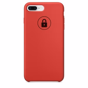 Phone Case "Silicone Case" for iPhone 7 Plus (8 Plus) / Red Product / in package
