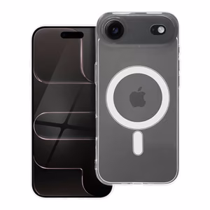 Case for iPhone 17 AIR Clear Case 2mm Mag Cover compatible with MagSafe (camera protection) transparent