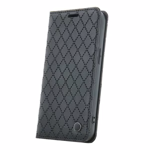 Smart Caro knygelės tipo dėklas „Motorola Edge 40 Neo“, juodas