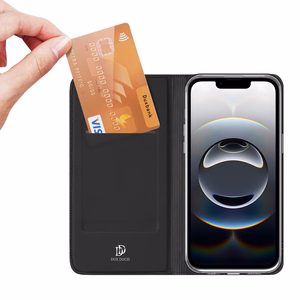 Чехол-кошелёк DUX DUCIS SKIN PRO для iPhone 16e чёрный