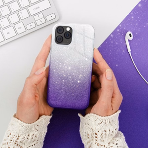 Чехол для iPhone 7 Plus / 8 Plus Shining прозрачный фиолетовый