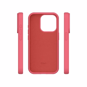 Etteri silikoninis dėklas telefonui iPhone 15 Pro Max 6,7" avietinis