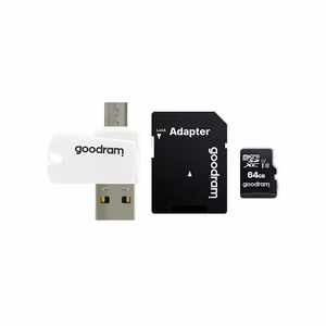 Goodram All in One M1A4-0640R12 Memory Card 64 GB MicroSDXC Class 10 UHS-I + Card Reader