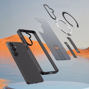 Hybrid Armor X dėklas Samsung Galaxy A36 / A37 su stovu suderinamas su MagSafe juodas