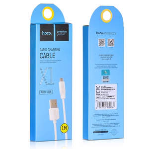 Кабель Hoco X1 microUSB 1.0m белый