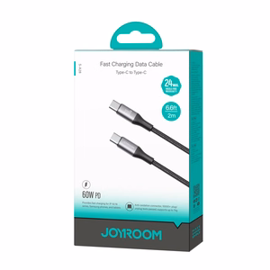 Joyroom S-A28 Кабель USB-C - USB-C (60W 2м) чёрный