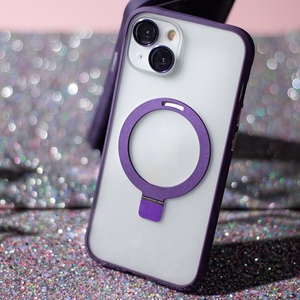Mag Ring dėklas telefonui iPhone 13 6,1" violetinis