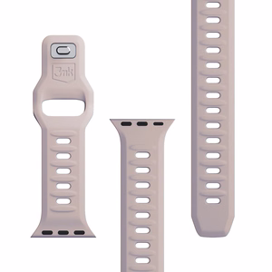 Силиконовый ремешок 3mk для Apple Watch, 38/40/41/42 mm, Latte, малый размер