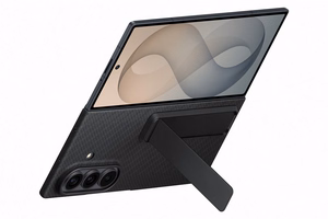 XF976SBE карбоновый чехол с подставкой Samsung Galaxy Fold 8 Ultra, черный