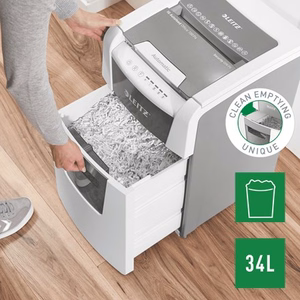 Leitz 80110000 dokumentų naikiklis Kryžminis 22 cm Pilka, Balta
