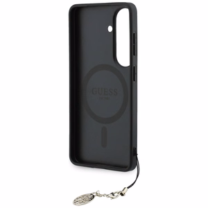 Guess dėklas 4G Classic Logo Charm MagSafe for Samsung Galaxy S26 juodas