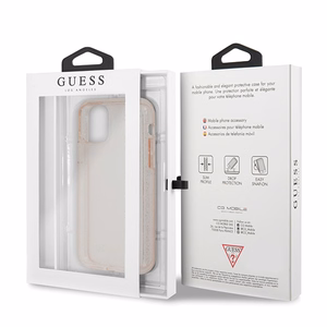 Guess GUHCN58PCGLPI iPhone 11 Pro pink/pink hard case Glitter