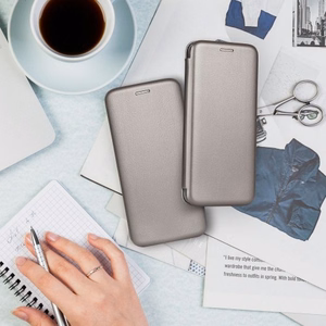 Telefono Dėklas Smart Diva Samsung M115 M11 sidabrinis