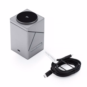 Belaidis įkroviklis Forcell F-Energy 3in1 Rotation Cube Qi2 suderinamas su MagSafe (F-06) sidabrinis
