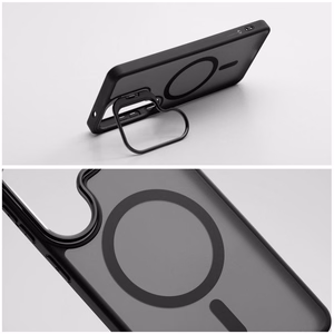 Чехол для Samsung S26 ULTRA Forcell F-Protect Shadow Stand Premium совместимый с MagSafe черный
