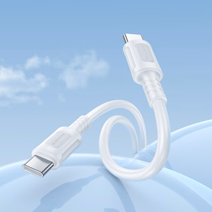 USB кабель Borofone BX111 60W USB-C to USB-C 1.0m белый