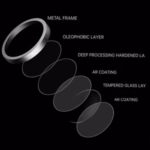 Apsauginis stiklas Tel Protect Titanium Lens 99% AR ant kameros Samsung Galaxy S25 Plus skaidrus (3 lęšiai)