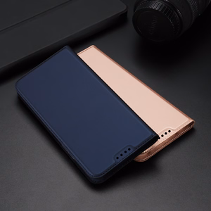 Dux Ducis Skin Pro dėklas telefonui Oppo Reno 8 Pro su atverčiamu dangteliu, kortelių pinigine ir stovu, juodas