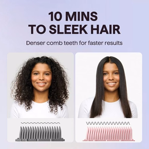 Wavytalk Sleek Sweep plaukų tiesinimo šepetys, rožinis