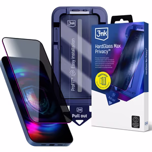 3mk HardGlass Max Privacy 9H grūdintas stiklas su privatumo filtru, skirtas iPhone Air