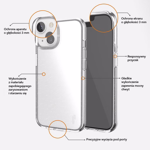 Ugly Rubber Vogue dėklas telefonui iPhone X / Xs skaidrus