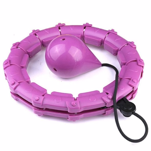 Masažuojantis gimnastikos lankas Smart Hula Hoop M1 violetinis