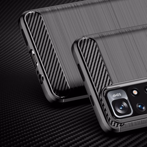 Carbon Case гибкий чехол для Xiaomi Redmi Note 11 чёрный