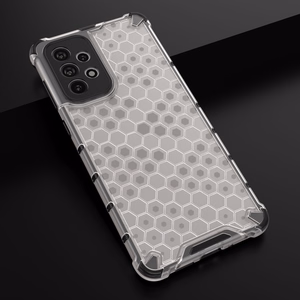 Honeycomb dėklas šarvuotas dėklas su geliniu rėmeliu Samsung Galaxy A73 permatomas