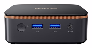 Blackview MP20 Mini PC with Ryzen 3 3300U, 8GB RAM, 256GB SSD, Windows 11 Pro, black