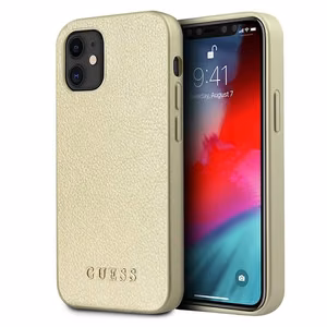 Guess GUHCP12SIGLGO iPhone 12 mini 5.4" gold/gold hardcase Iridescent