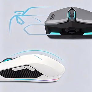 Machenike M721 belaidė žaidimų pelė, 10000 DPI, su RGB apšvietimu, juoda