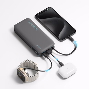Cuktech CUKP200NGLLG 55W 20000mAh внешний аккумулятор со встроенным кабелем USB-C - Белый