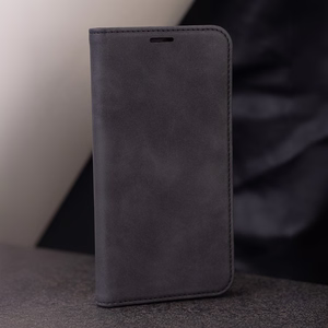 Smart Suede dėklas telefonui Motorola Moto G34 5G juodas