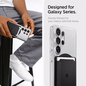 Spigen Urban Fit magnetinis „MagSafe“ kortelių dėklas telefonui – juodas