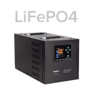 Rebel POWER-2200-LFP4 emergency power supply, pure sine wave inverter with charging, 12 V / 230 V, 2200 VA / 1600 W