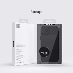 Nillkin CamShield Silky силиконовый чехол для iPhone 15 Plus тёмно-синий