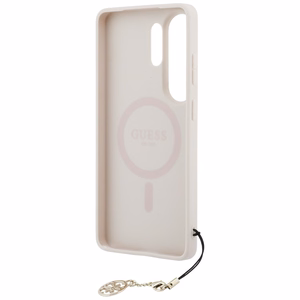 Guess чехол 4G Classic Logo Charm MagSafe для Samsung Galaxy S26 Ultra розовый