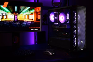 Actina stalinis kompiuteris AMD Ryzen 7 8700F 32 GB DDR5 1 TB SSD AMD Radeon RX 7700 XT Midi Tower juodas