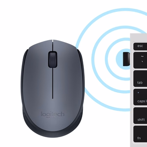 Logitech M170 Grey-K kompiuterio pelė Biuras Abiems rankoms Radijo dažnio belaidė Optinis 1000 DPI