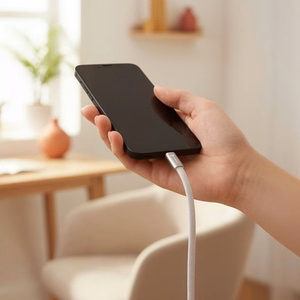 Кабель USB-C — USB-C Forcell F-Energy QC4.0 PD 5A 240W Cafule Flat 1,2 м CCFN23 белый