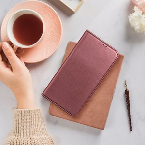 Phone Case "Smart Magnetic" Huawei P40 Lite E Red Wine