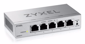 Zyxel GS1200-5V3 Valdomas L2 Gigabit Ethernet (10/100/1000) Desktopas Pilka
